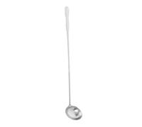 Cuillère à Soupe 32cm en Acier Inoxydable à Long Manche | Argenté, Usage Domestique et Service Formel, Prise Confortable, Usage Fiable, Style Élégant