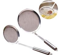 Cuillère à soupe avec manche en acier inoxydable, passoire fine, 10,2 cm
