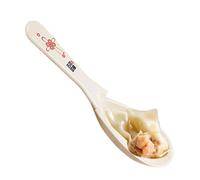 Cuillère à soupe, cuillère antidérapante, cuillères chinoises, crochet profond avec prise en main confortable, ustensile en mélamine pour salle à manger, cuillère à soupe facile à utiliser, cuillère à
