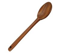 Cuillère à Soupe en Bois, Long Manche, Cuisine Maison | Bois, Teinte Café, Usage Maison et Commerce Alimentaire, Ustensile Simple pour Service Quotidien