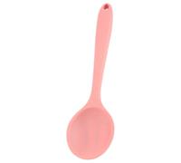 Cuillère à Soupe en Silicone Rose, Grosse Cuillère Cuisine | Design Monobloc, Nettoyage Facile, Légère en Main, pour Porridge, Riz et Usage sur Poêles Antiadhésives