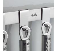 Cuillère à spaghetti en argent, spatule à pâtes, avec tube d'évacuation, polie - Lavable au lave-vaisselle