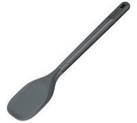 Zyliss Spoontula Grande Paille de Blé Durable/Silicone, Cuillère de Cuisine/Spatule Patisserie, Ustensile de Cuisine, Silicone Résistant à la Chaleur, Gris béluga, 31 cm, Passe au Lave-Vaisselle