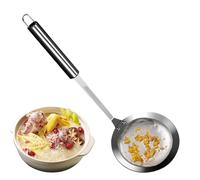 Cuillère à tamis en - En acier inoxydable 100 mailles fines - Passoire - Louche - Cuillère filtrante à huile - Écumoire à rôtir - Résistant à la chaleur - Longue poignée - Appareil de cuisine