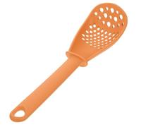 Cuillère Cuisine Multifonction en Pp, pour Écraser et Égoutter | Légère, Isolation Thermique, Orange, pour Gingembre et Ail, Usage Domestique, Ustensile de Wok