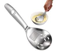 Cuillère de cuisine en acier inoxydable 5 en 1 pour écraser les ustensiles | Cuillère de cuisine multifonctionnelle pour la maison, dessert, gâteau, œuf, boulettes de viande, friteuse, pommes de terre
