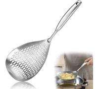 Cuillère de cuisine en argent, 14,5 cm, pour wok, pâtes, usage domestique.