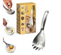 Cuillère de Cuisine Multifonction 5 en 1 en Acier Inoxydable 304 (B) | Séparateur d’Œufs Presse-Purée, Râpe à Gingembre et Décapsuleur, Ustensile Égouttoir