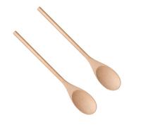 Cuillère de cuisson en bois naturel, A EXTRA LARGE | Long manche pour travailler dans de grands pots à soupe, bol à cuillère arrondi pour mélanger les sauces et servir