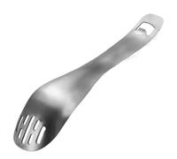 Cuillère de cuisson multifonctionnelle en acier inoxydable - Râpe polyvalente, presse-ail, séparateur d'œufs, presse-purée, gadgets de cuisine | Cuillère en bois fiable pour la cuisine à pres