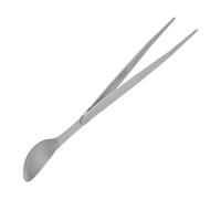 Cuillère de Dégustation Chef Mini en Acier Inoxydable | Baguettes et Forceps Portables, Double Extrémité pour Fruits ou Salades, Restaurant, Traiteur Cuisine Domestique