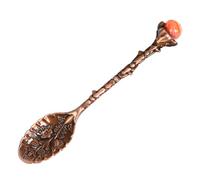 Cuillère de service décorative aspect métal 10 cm de long en, G | Accent supérieur brillant pour l ' affichage de la Station de boissons, cuillère à thé à Long manche pour décor de