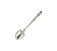 Fackelmann 40693 Cuillère à servir, louche plate, cuillère de cuisine, ustensile de cuisine, cuillère à soupe, Acier inoxydable, Argent, 31,5 x 7 cm