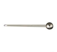 Cuillère doseuse à café graduée à long manche avec échelle transparente double unité de lecture pour cuisine, pâtisserie, farine, sucre, sel (15 ml)