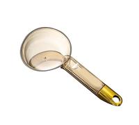 Cuillère doseuse à riz, 180 ml, simple, longue poignée, clip, transparente, pour la cuisine à domicile, accessoires pour cuiseur à riz (Orange transparent)