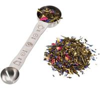 Cuillère doseuse en acier inoxydable 304, marque Ibenzoa®, de 6,5 ml et 30 ml, pour un dosage précis du thé, du café et des herbes, design ergonomique, lavable au lave-vaisselle