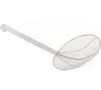 Cuillère écumoire à long manche en acier inoxydable avec crochet pour la cuisson et la friture 24cm / 9.4in