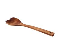 Cuillère en Bois de Cœur à Long Manche Marron | Ustensile Cuisine, Mélange et Service, Bois , Facile à Nettoyer, Usage Quotidien, Table et Repas