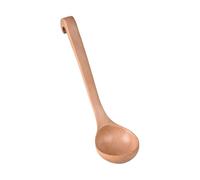 Cuillère en bois résistante à la avec long manche à crochet, louche pour remuer les ragoûts de soupe et les plats chauds, outil de cuisine, louche de cuisine en bois avec crochet de suspension