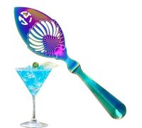 Cuillère filtrante amère avec design creux - Cuillère de service fendue en acier inoxydable, fontaine à absinthe, passoire à cubes de sucre, outil de goutteur de cocktail en métal pour bar de cuisine