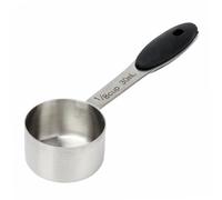 Cuillère Mesure 30ml, 1/8 Tasse, Acier Inoxydable, Doseuse Café | Pour grains, lait en poudre, épices, thé, cuisine, précise, manche silicone, lave-vaisselle