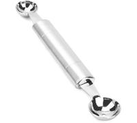 Cuillère Parisienne Double Embout 30 mm, Bouleuse Melon et Fruits en Acier Inoxydable