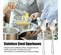 Cuillère perforée en acier inoxydable, passoire d'écumoire, passoire de cuisine, cuillère filtrante pour aliments, 1 pièce Spoon