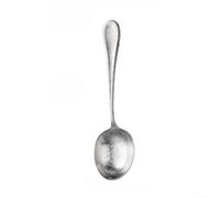 Cuillère profonde en titane pur de 20,5 cm | Poids ultra léger, pour un métal durable, non corrosif, utilisation quotidienne sûre, finition argentée élégante