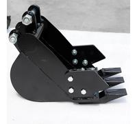 Cuillère rétro - 300 mm. Pelle de profondeur pour mini-pelles - Pelle de tranchée étroite - Pour mini-pelles de 0,8 à 1,5 tonne - Acier