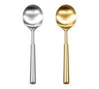 Cuillère Ronde Acier Inoxydable 304 Finition Cuillère Ronde | Acier 304 alimentaire, résistant rouille, finition , lavable lave-vaisselle, usage quotidien