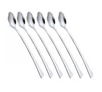 Cuillères à cocktail - KING HOFF - KH-1447 - Lot de 6 - Acier inoxydable brillant - 20 cm