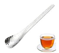 Cuillères à dessert Acier Inoxydable Pour Étaler Mélanger Servir Et | Cuillère à dessert plate ergonomique Pour fête maison cuisine café bar sorbet parfaits coupes