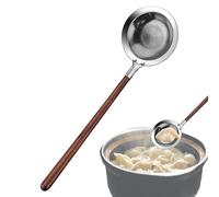 Cuillères à Égoutter pour la Cuisine | Écumoire Filtre en avec Manche Long | En Acier Inoxydable pour Friture Cuisson Fondue,Ravioli Nouilles et Service à Table