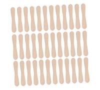 Cuillères à Glace en Bois 50 Pièces Beige, Forme Droite | Dégustation et Service de Crème Glacée, Lot de 50, Style Propre, Ustensiles en Bois