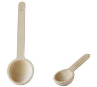 Cuillères à mesurer NBA226, set de 2 pc, bois, Pebbly