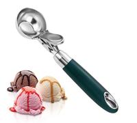 Cuillères À Pour La Pâtisserie, Pelles à Glace pour Congélateur, Cuillère de Service en Acier Inoxydable 304 avec Manche Ergonomique pour Préparation Portionnement Moulage Boules de Fruits et