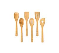 Cuillères de cuisine et Spatule - Bambuswald - Set de 6 - En bambou