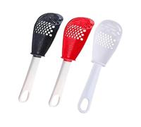 Cuillères de cuisine pour la cuisine - 3 grandes cuillères à mélanger pour la cuisine, écumoire à main, presse-purée, séparateur de jaune d'œuf pour la maison, l'appartement, le restaurant, la