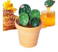 Cuillères doseuses 4 pièces cuillères de cuisine en céramique | Set cuillères à mesurer cuisine pour sucre en poudre, sel, condiments, maison, appartement,
