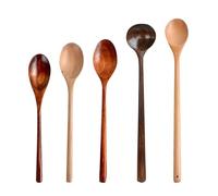 Cuillères en bois pour soupe, ustensiles de cuisine, ustensiles de cuisine résistants à la chaleur pour mélanger et servir des sauces et des soupes