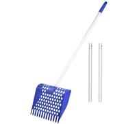 Cuire Pelle à fumier,Pelle à fumier pour Poulailler | Volaille En | D'aluminium Tamis à Sable Outils Détachables pour Abri d'arrière-Cour Étable Chiens Lapins Cheval Chèvres