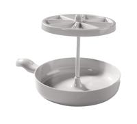 Cuiseur à bacon pour micro-ondes - Gril de cuisson au bacon au micro-ondes avec brosse à huile en silicone et clip spécial, cuit 0,5 kg de bacon et réduit la graisse de 40