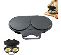 Cuiseur À Oeufs Double Tasse Micro-Ondes, 2 Cavités Antiadhésives Cuisson | Microwave Egg Cooker for Kitchen Cooking Tool pocheuse à œufs pour micro-ondes, coquetiers pochés à double vidange