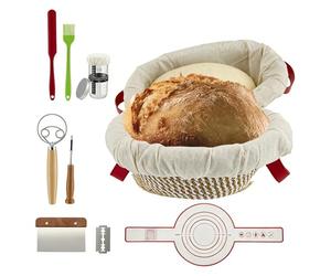 Cuiseur à pain - 2 paniers de fermentation professionnels ronds et ovales (25 et 26 cm) - Accessoires pour pâtisseries professionnelles et domestiques