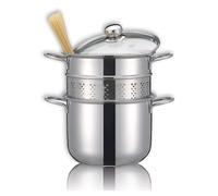 Cuiseur à pâtes en inox 18 10 avec couvercle en verre 22 cm 5 L Inoxriv