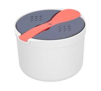 Cuiseur à riz rapide pour micro-ondes, couvercle filtre multifonctionnel, idéal pour toutes les cuisines.