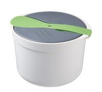Cuiseur à riz vapeur pour micro-ondes 18 cm PP passe au lave-vaisselle (vert)