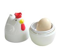 Cuiseur à œufs au micro-ondes | Pocheuse à œufs simple | Cuiseur vapeur anti-adhésif portable en forme de poulet pour cuisson rapide, petit-déjeuner, omelette, bacon, pommes de terre, friteuse de