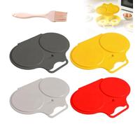 Cuiseur à œufs Micro-Ondes avec Pinceau pour 2 œufs avec Deux Compartiments | Micro-Ondes, Microwave Egg Poacher, Compact, Entretien Facile de Gadget de Cuisine Sain pour Cuisines et Restaurants