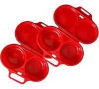 Cuiseur À Œufs Micro-Ondes Oeuf Chaudière Pocheuse Cuiseur Rapide | Plastique PP, cuiseurs à œufs pour micro-ondes, pour œufs mollets et durs, compact, entretien facile